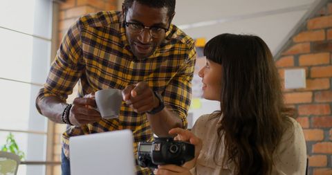 Creative Graphic Designers Collaborating on Photography Projects