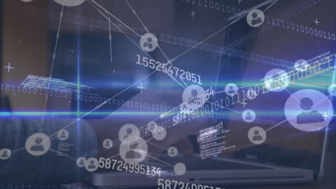 Digital Network Security on Laptop