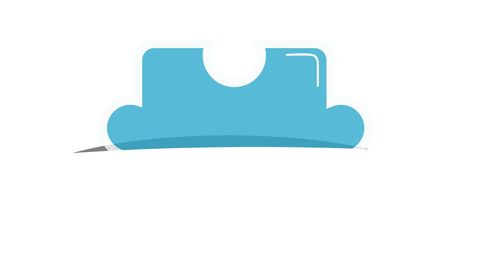 blue puzzle piece on white background illustration - Download Free Stock Images Pikwizard.com