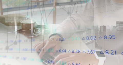 Stock Market Analyzing with Technology and Coffee in CityView