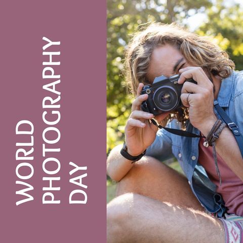 celebrating world photography day at park - Download Free Stock Templates Pikwizard.com