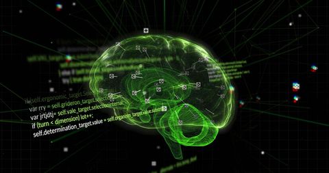 Digital Brain and Data Stream Concept - Download Free Stock Images Pikwizard.com