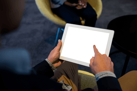 Businessman Using Transparent Digital Tablet in Office Environment - Download Free Stock Videos Pikwizard.com