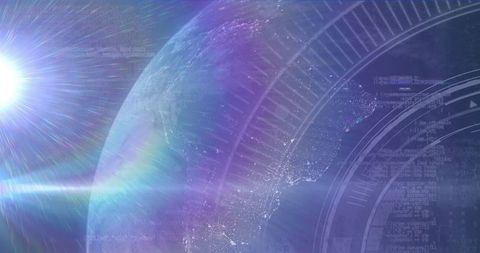 Digital Network Concept with Futuristic Earth Design - Download Free Stock Images Pikwizard.com