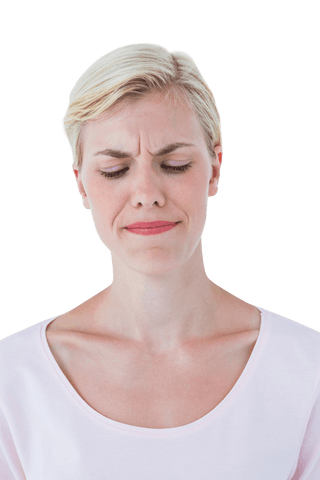 Discontent Caucasian Woman Isolated on Transparent Background - Download Free Stock Videos Pikwizard.com