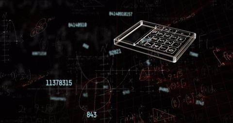 Abstract Data Processing and Mathematical Equations on Blackboard - Download Free Stock Images Pikwizard.com