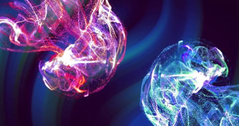 Colorful Neon Light Pattern Waves on Dark Background - Download Free Stock Images Pikwizard.com