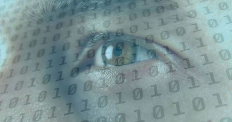 Eye and Binary Code Imagery Representing Digital Communication Technology - Download Free Stock Images Pikwizard.com
