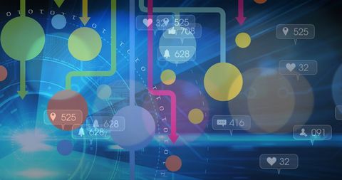 Abstract Digital Interface with Connection Network - Download Free Stock Images Pikwizard.com