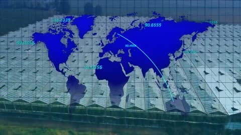 Digital World Map Overlay on Energy-Efficient Greenhouse