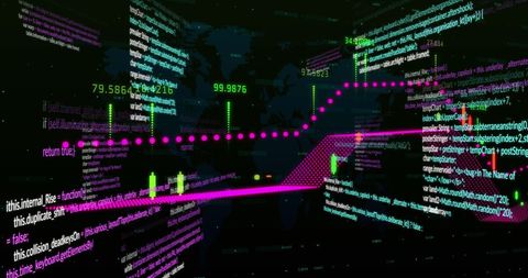 Digital Financial Data Visualization in Dark Space - Download Free Stock Images Pikwizard.com