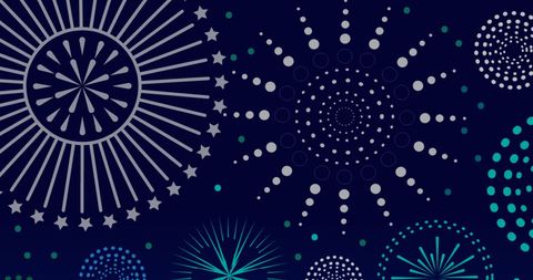 Festive Fireworks Display Night Celebration Illustration - Download Free Stock Images Pikwizard.com