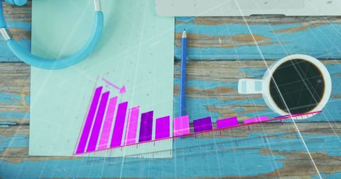 Tech Workspace with Virtual Graph Interface