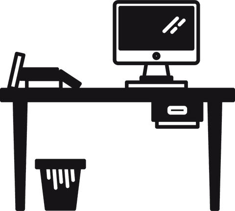 transparent desktop work station for office and business designs - Download Free Stock Videos Pikwizard.com