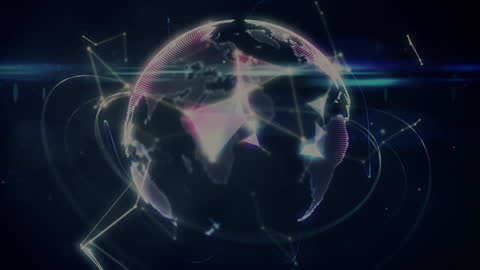 Digital Globe with Dynamic Data Connections