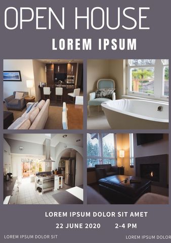 Modern Open House Event with Cozy Interior Design - Download Free Stock Templates Pikwizard.com