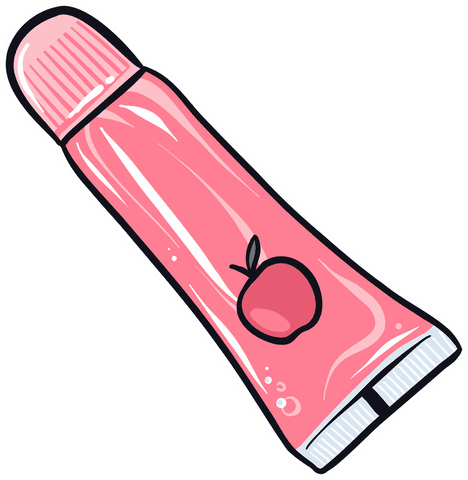 pink cosmetic tube with apple icon on transparent background - Download Free Stock Videos Pikwizard.com