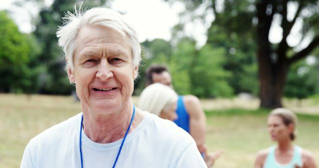 Senior Man Enjoying Outdoor Activities in Park - Download Free Stock Images Pikwizard.com