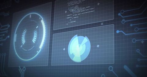 Futuristic Interface with Data Processing and Scanning Elements - Download Free Stock Images Pikwizard.com