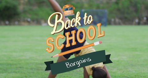 Educational Deals for New School Year Displayed Outdoors