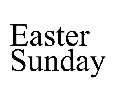 Elegant Easter Sunday Text on Transparent Background - Download Free Stock Videos Pikwizard.com