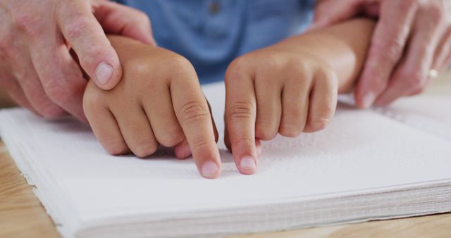 Hands Learning Reading Braille Close Up - Download Free Stock Images Pikwizard.com