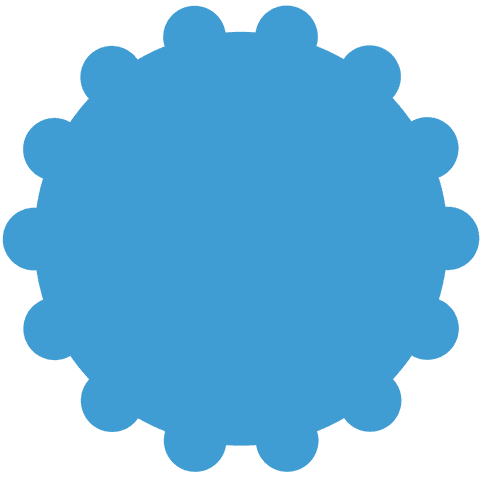 blue circular badge shape on transparent background - Download Free Stock Videos Pikwizard.com