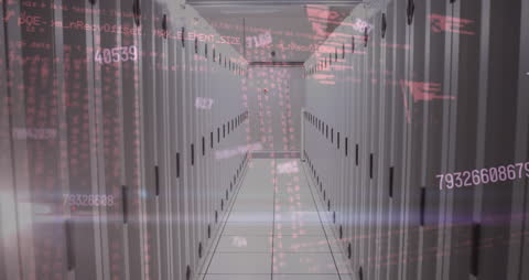 Digital Data Streams in Server Room