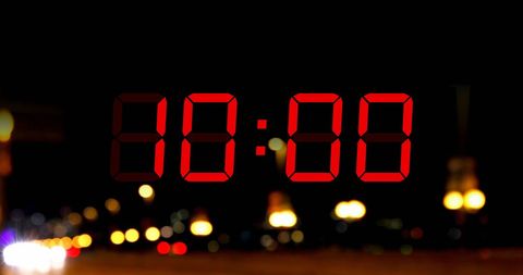Digital Timer Interface with Urban Neon Lights Concept - Download Free Stock Images Pikwizard.com