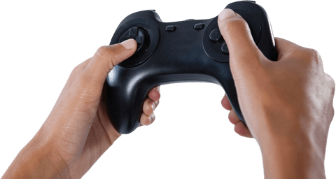 transparent hands holding game controller on isolated background - Download Free Stock Videos Pikwizard.com