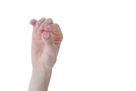 Caucasian Female Hand Gesture on Transparent Background - Download Free Stock Videos Pikwizard.com
