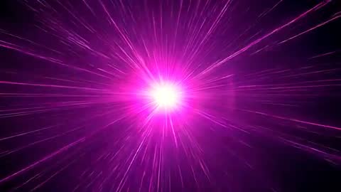 Vibrant Magenta Light Burst Emanating Pulsating Energy