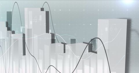 Digital Data Analysis on White Background - Download Free Stock Images Pikwizard.com