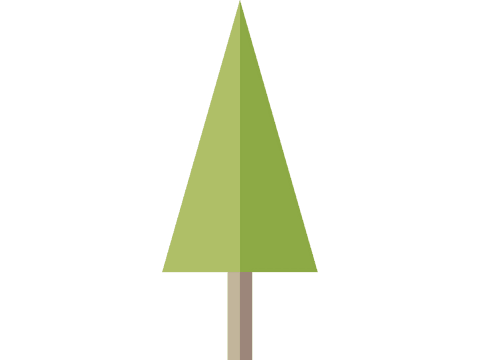 Minimalist Christmas Tree Illustration on Transparent Background - Download Free Stock Videos Pikwizard.com