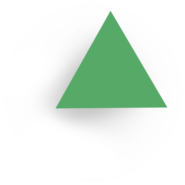 Green Triangle Illustration with Shadow on Transparent Background - Download Free Stock Videos Pikwizard.com