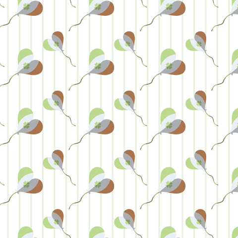 st. patrick's day green shamrock balloon pattern transparent background - Download Free Stock Videos Pikwizard.com