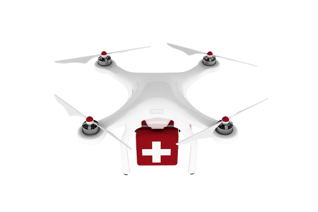 Transparent drone with first aid kit shows aerial medical delivery service - Download Free Stock Videos Pikwizard.com