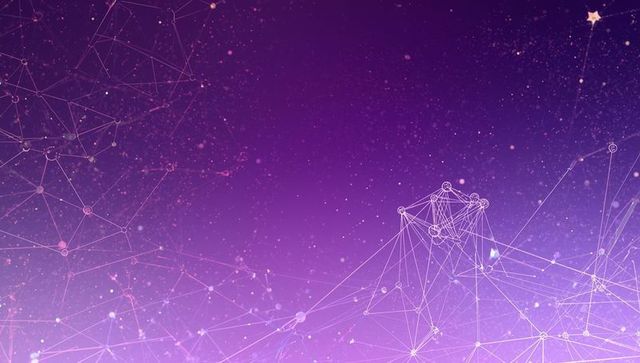 Futuristic Abstract Digital Network with Glowing Connections