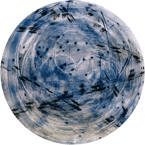 abstract transparent blue globe with black patterns and brush strokes - Download Free Stock Videos Pikwizard.com