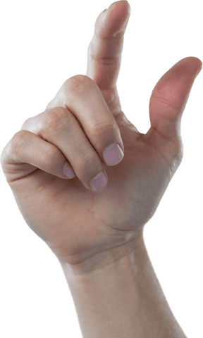 Transparent Hand Gesturing to Touch Virtual Space - Download Free Stock Videos Pikwizard.com
