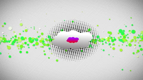 Abstract Comic Pop Art with Video Game Style Elements