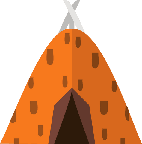 minimalist tribal teepee tent with transparent background - Download Free Stock Videos Pikwizard.com
