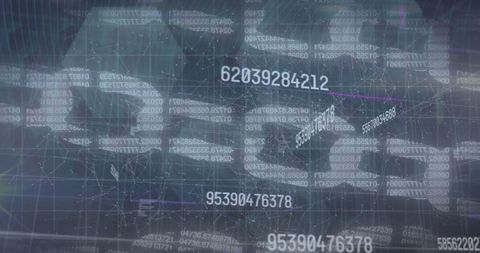 Digital Blockchain Technology with Data Overlay - Download Free Stock Images Pikwizard.com