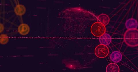 Global Digital Network with Futuristic Interface for Seamless Data Sharing - Download Free Stock Images Pikwizard.com