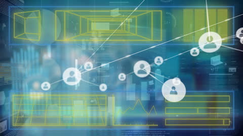 Digital Network with Data Processing Elements