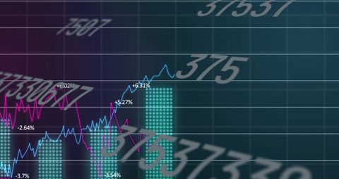 Dynamic Financial Data Charts and Graphs Background - Download Free Stock Images Pikwizard.com
