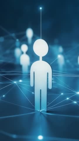 Vertical Network Avatar Rotating and Scanning Nodes with Vertical Data Beam for Tech Demos