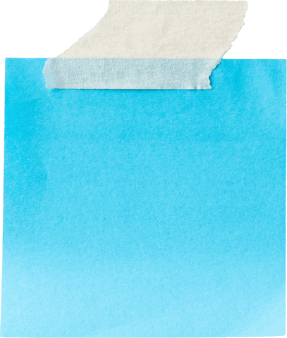 transparent background of taped blue memo note with copy space - Download Free Stock Videos Pikwizard.com