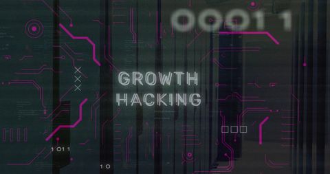 Growth Hacking Concept with Binary Codes and Technology Overlay - Download Free Stock Images Pikwizard.com