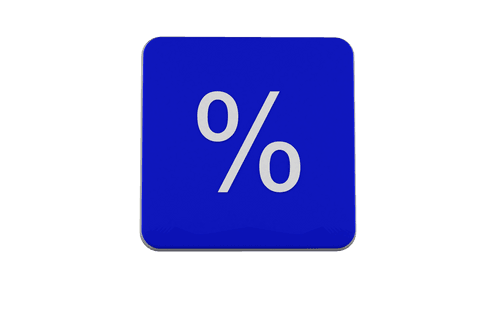 Vector Percent Symbol Economy Math Concept on Transparent Background - Download Free Stock Videos Pikwizard.com